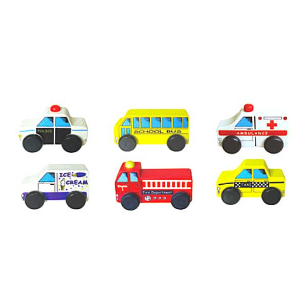 CITY VEHICLES (SET OF 6)