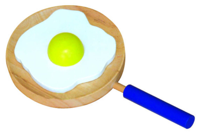 FRYING PAN WITH EGGS (WOODEN)