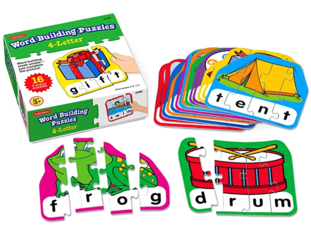 WORD BUILDING PUZZLES 4 LETTER WORDS