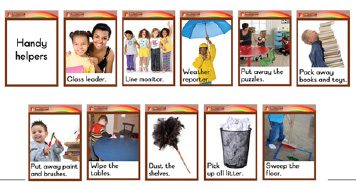 CLASSROOM LABELS - HANDY HELPERS