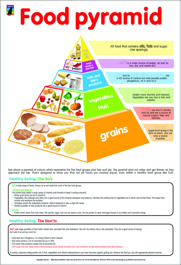 FOOD PYRAMID CHART