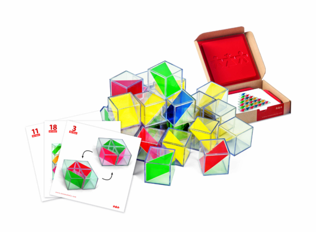 TRANSPARENT CUBES - 36 PIECES