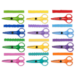 CRINKLE-CUT CRAFT SCISSORS – SET OF 12
