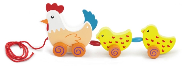 Brite Idea Pull Along Hen with Two Chicks