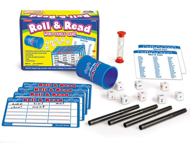 Roll and Read Word Family Game