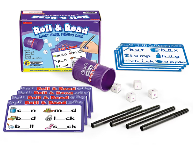 Roll and Read Short Vowel Game