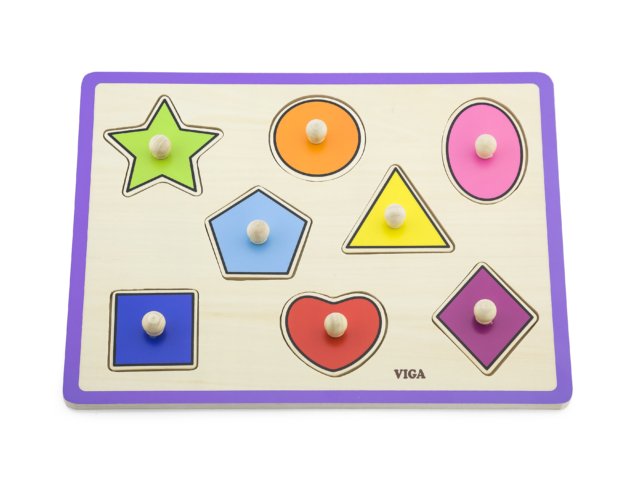 Wooden Flat Puzzles - Shapes
