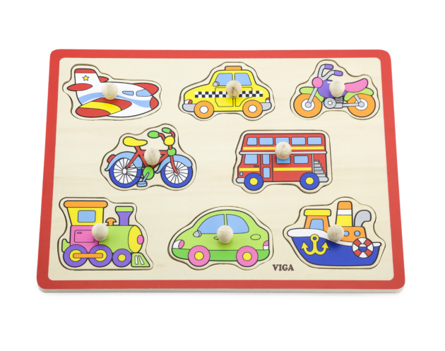 Wooden Flat Puzzles  - Vehicles