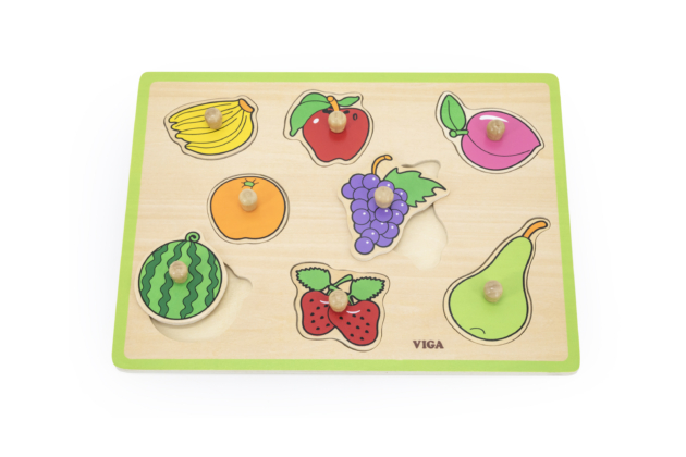 Wooden Flat Puzzles - Fruits