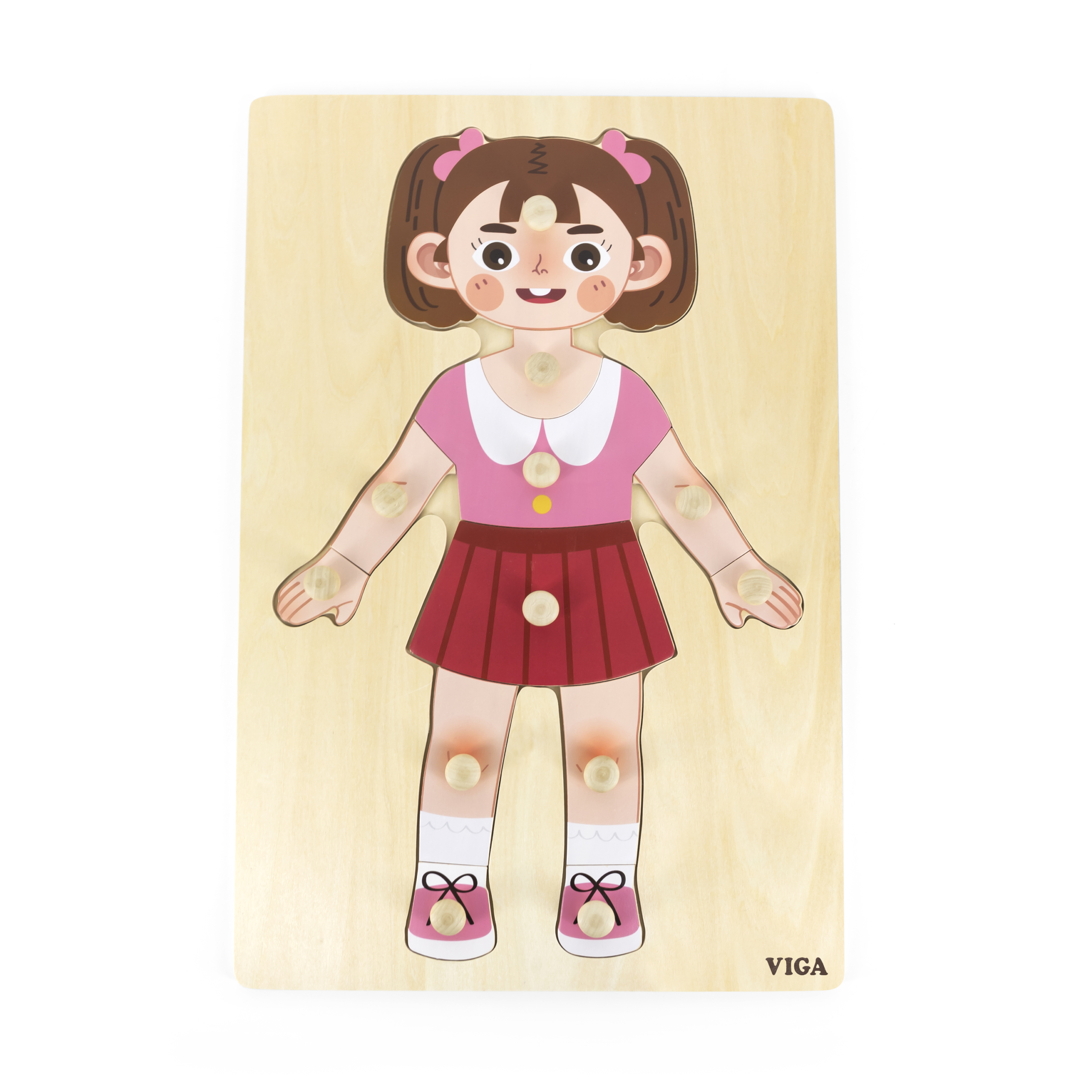 Body Parts Puzzle - Girl (12Pcs)