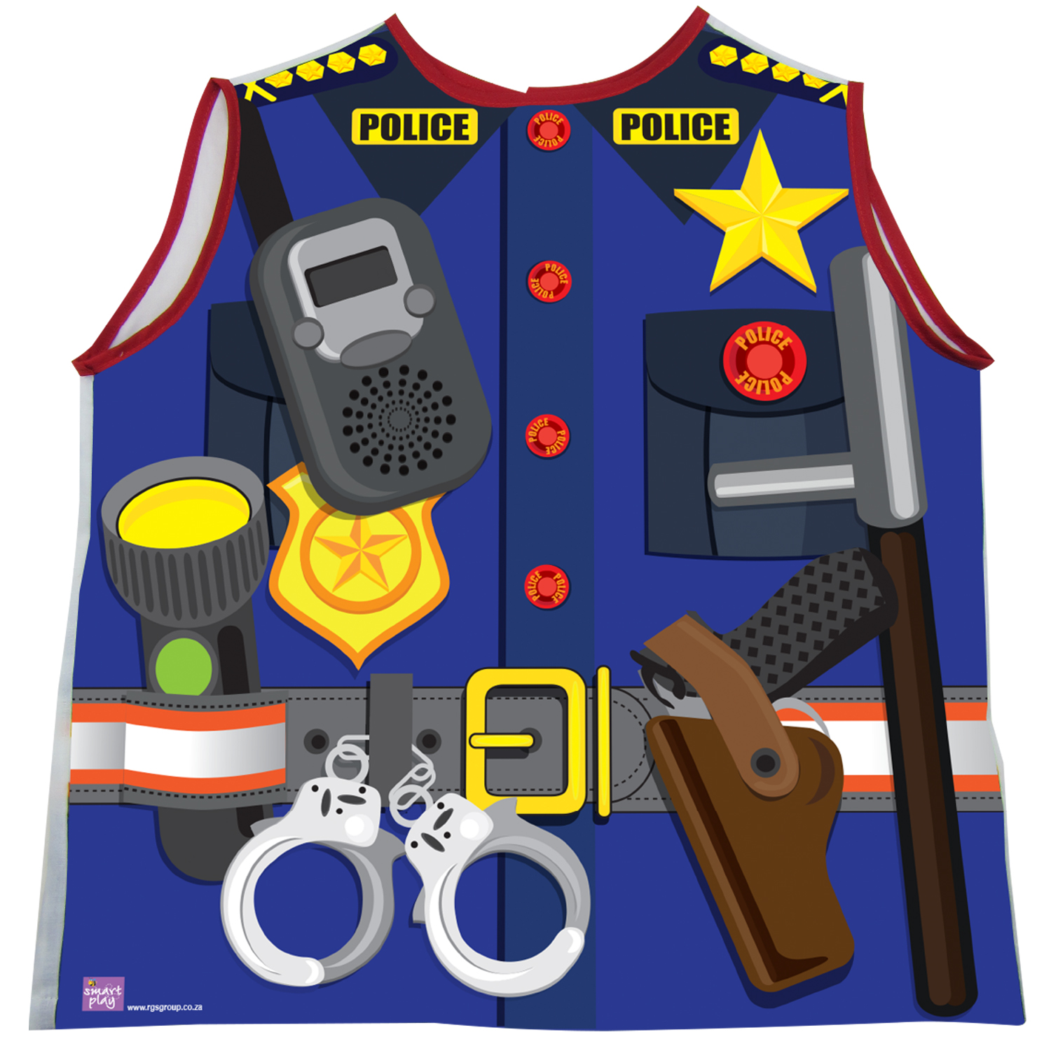 Fantasy Play Professions Apron Police