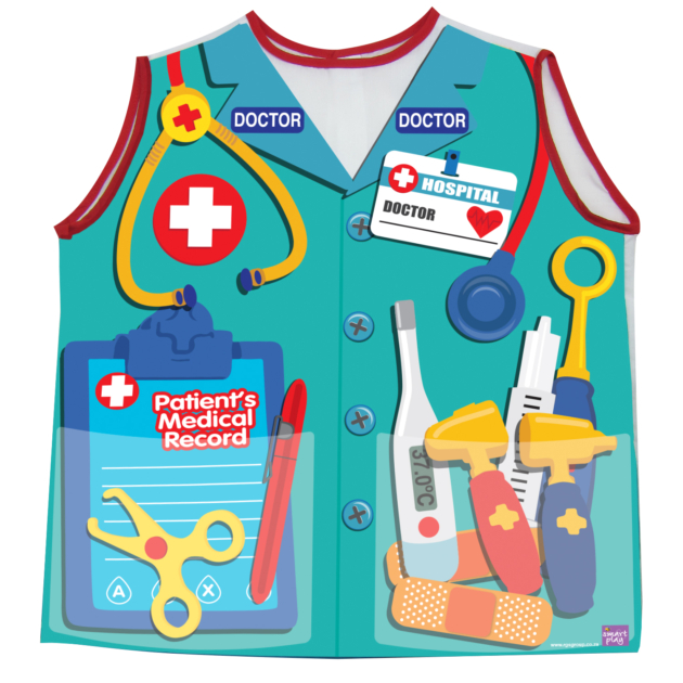 Fantasy Play Professions Apron Doctor