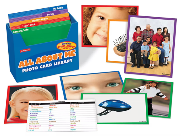 All About Me Vocabulary Development Photo Card Library