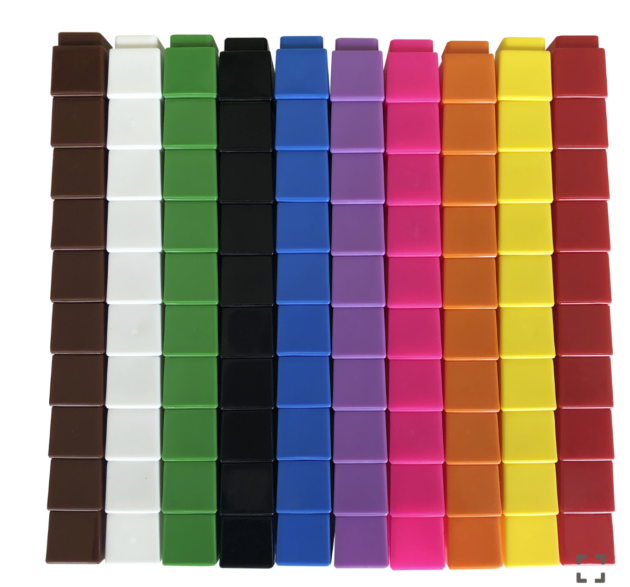 Counting Cubes 500  (10 Assorted)